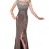 Mon Cheri Cap Sleeve Illusion Gown 117911 1 Mon Cheri Cap Sleeve Illusion Gown 117911