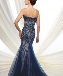 Mon Cheri - Embellished Bodice Sweetheart Long Dress 216D48