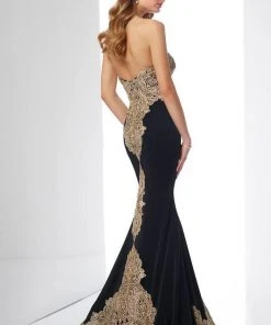 Mon Cheri Embellished Sweetheart Dress 217831