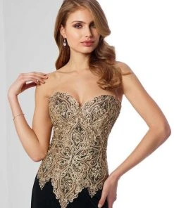 Mon Cheri Embellished Sweetheart Dress 217831