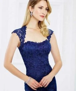 Mon Cheri Embroidered Lace Queen Anne Dress 217934 - 1 Pc Merlot In Size 12 Available 7 Mon Cheri Embroidered Lace Queen Anne Dress 217934 - 1 Pc Merlot In Size 12 Available