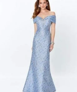 Mon Cheri - Off-Shoulder Trumpet Evening Dress 119955