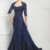 Mon Cheri Queen Anne Lace Gown With Long Train 217D83
