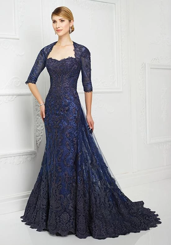 Mon Cheri Queen Anne Lace Gown With Long Train 217D83 3 Mon Cheri Queen Anne Lace Gown With Long Train 217D83