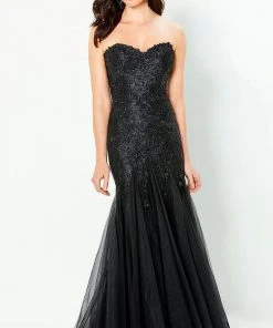 Montage By Mon Cheri - 118964 Strapless Tulle Trumpet Gown