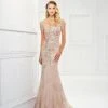 Montage By Mon Cheri - 118966 Floral Embroidered Lace And Tulle Gown