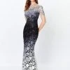 Montage By Mon Cheri - 119958 Ombre Lace Trumpet Dress