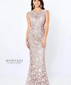 Montage By Mon Cheri - 119958 Ombre Lace Trumpet Dress