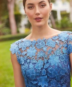 Montage By Mon Cheri - 119958 Ombre Lace Trumpet Dress