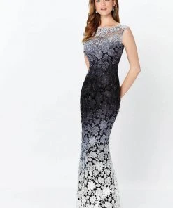 Montage By Mon Cheri - 119958 Ombre Lace Trumpet Dress