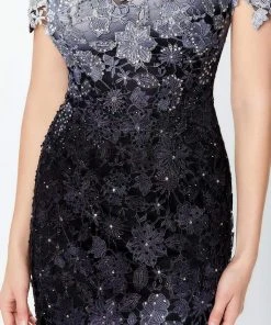 Montage By Mon Cheri - 119958 Ombre Lace Trumpet Dress