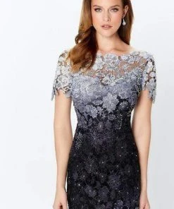Montage By Mon Cheri - 119958 Ombre Lace Trumpet Dress