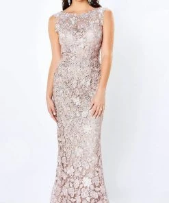 Montage By Mon Cheri 119958W - Ombre Lace Evening Gown