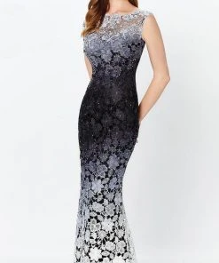 Montage By Mon Cheri 119958W - Ombre Lace Evening Gown 16 Montage By Mon Cheri 119958W - Ombre Lace Evening Gown