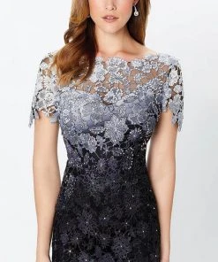 Montage By Mon Cheri 119958W - Ombre Lace Evening Gown 14 Montage By Mon Cheri 119958W - Ombre Lace Evening Gown