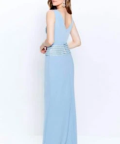 Montage By Mon Cheri - 120904 Embroidered V-Neck Sheath Dress 7 Montage By Mon Cheri - 120904 Embroidered V-Neck Sheath Dress