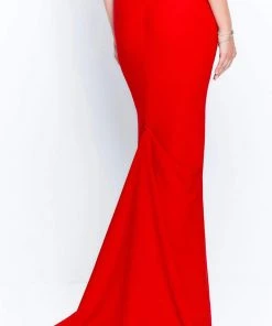 Montage By Mon Cheri - 120905 Off Shoulder Brooch Accent Sheath Gown 16 Montage By Mon Cheri - 120905 Off Shoulder Brooch Accent Sheath Gown