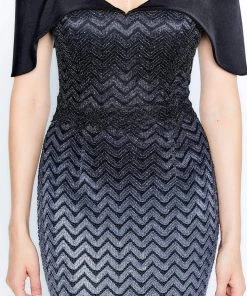 Montage By Mon Cheri - 120908 Metallic Ombre Sheath Dress 9 Montage By Mon Cheri - 120908 Metallic Ombre Sheath Dress