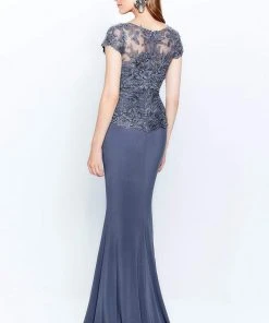 Montage By Mon Cheri - 120910W Embroidered Keyhole Front Long Dress 10 Montage By Mon Cheri - 120910W Embroidered Keyhole Front Long Dress