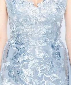 Montage By Mon Cheri - 120918 Embroidered V-Neck Sheath Dress 14 Montage By Mon Cheri - 120918 Embroidered V-Neck Sheath Dress