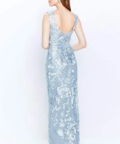 Montage By Mon Cheri - 120918 Embroidered V-Neck Sheath Dress 12 Montage By Mon Cheri - 120918 Embroidered V-Neck Sheath Dress