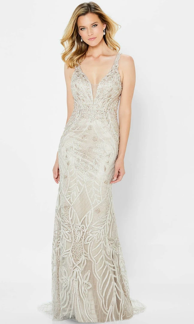 Montage By Mon Cheri 122904 - Detachable Straps And Shawl Dress 3 Montage By Mon Cheri 122904 - Detachable Straps And Shawl Dress