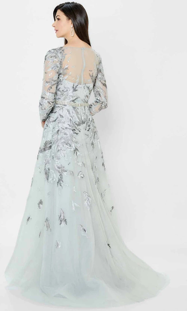 Montage By Mon Cheri 122906 - Illusion Bateau Long Evening Dress 4 Montage By Mon Cheri 122906 - Illusion Bateau Long Evening Dress