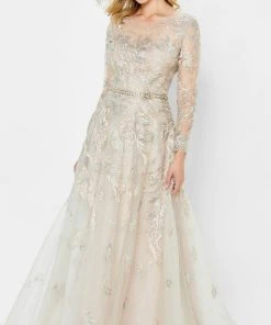 Montage By Mon Cheri 122906 - Illusion Bateau Long Evening Dress 12 Montage By Mon Cheri 122906 - Illusion Bateau Long Evening Dress