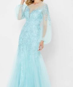Montage By Mon Cheri 122908 - Lace Ornate Evening Gown