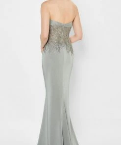 Montage By Mon Cheri 122909 - Stretch Crepe Fitted Gown 9 Montage By Mon Cheri 122909 - Stretch Crepe Fitted Gown