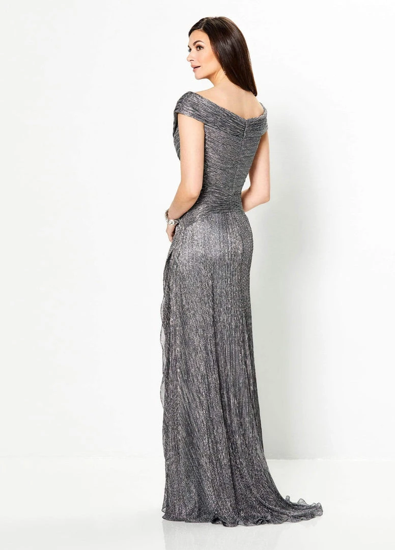 Montage By Mon Cheri - 219975 Portrait V-Neck Cascading Ruffled Gown 4 Montage By Mon Cheri - 219975 Portrait V-Neck Cascading Ruffled Gown