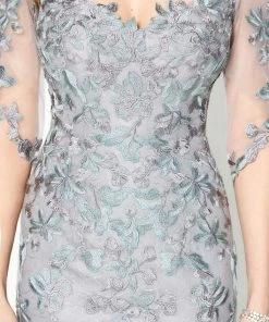 Montage By Mon Cheri - 219978 Embroidered Scoop Neck Long Gown 11 Montage By Mon Cheri - 219978 Embroidered Scoop Neck Long Gown