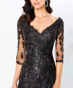 Montage By Mon Cheri - 220936 Jewel Ornate Lace Appliqued Dress 9 Montage By Mon Cheri - 220936 Jewel Ornate Lace Appliqued Dress