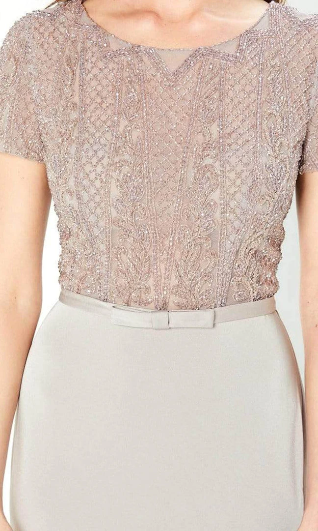 Montage By Mon Cheri - 220938 Short Sleeve Beaded Gown 6 Montage By Mon Cheri - 220938 Short Sleeve Beaded Gown