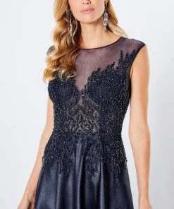 Montage By Mon Cheri - 221967 Illusion Scoop A-Line Dress 7 Montage By Mon Cheri - 221967 Illusion Scoop A-Line Dress