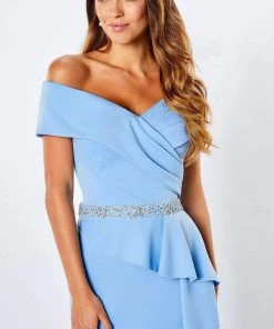 Montage By Mon Cheri - 221976 Peplum Sheath Evening Dress 7 Montage By Mon Cheri - 221976 Peplum Sheath Evening Dress