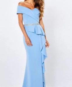 Montage By Mon Cheri - 221976 Peplum Sheath Evening Dress