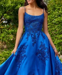 Mori Lee 47056 - Sleeveless Scoop Neck Prom Dress