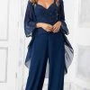 MGNY By Mori Lee Mori Lee - 72303 3 Piece Set Beaded Chiffon Pant Suit 2 MGNY By Mori Lee Mori Lee - 72303 3 Piece Set Beaded Chiffon Pant Suit