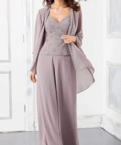 MGNY By Mori Lee Mori Lee - 72303 3 Piece Set Beaded Chiffon Pant Suit 11 MGNY By Mori Lee Mori Lee - 72303 3 Piece Set Beaded Chiffon Pant Suit