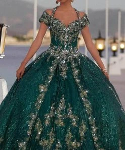 Mori Lee 89351 - Queen Anne Neck Quinceanera