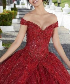 Mori Lee 89361 - Shimmering Off-shoulder Ballgown