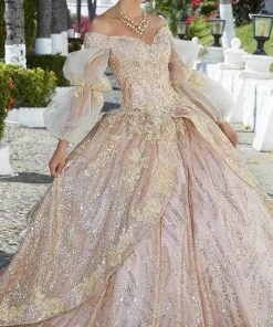 Mori Lee 89361 - Shimmering Off-shoulder Ballgown