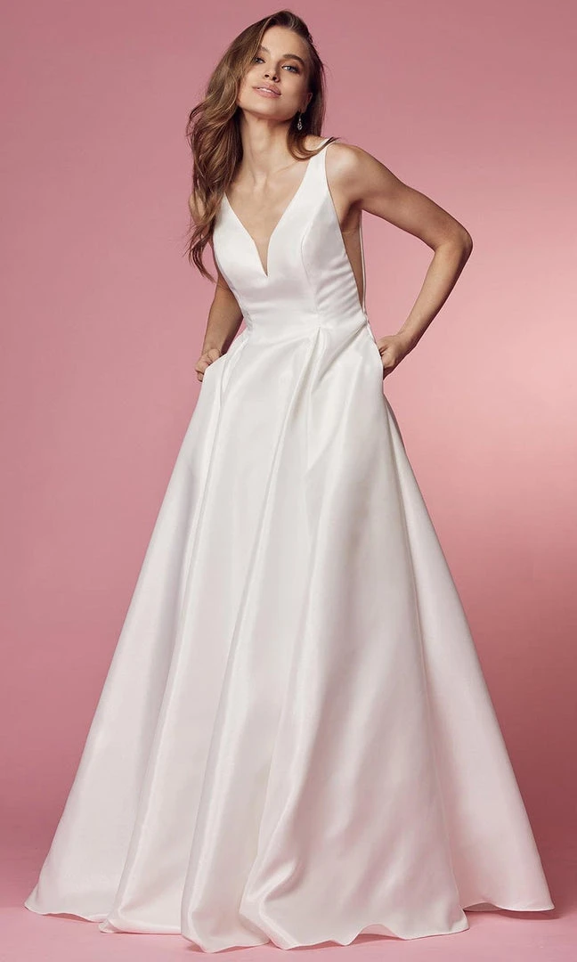 Nox Anabel Bridal E156PW - Sleeveless Bridal Dress 3 Nox Anabel Bridal E156PW - Sleeveless Bridal Dress