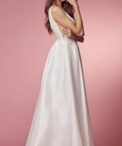 Nox Anabel Bridal E156PW - Sleeveless Bridal Dress 8 Nox Anabel Bridal E156PW - Sleeveless Bridal Dress