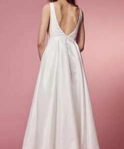 Nox Anabel Bridal E156PW - Sleeveless Bridal Dress 7 Nox Anabel Bridal E156PW - Sleeveless Bridal Dress