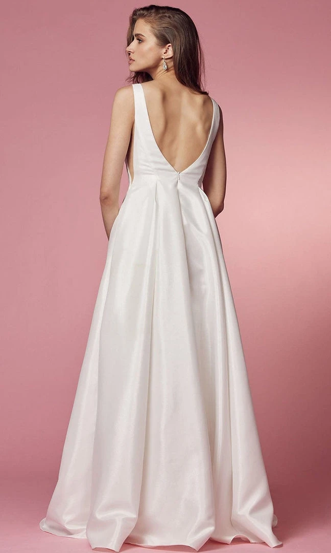 Nox Anabel Bridal E156PW - Sleeveless Bridal Dress 4 Nox Anabel Bridal E156PW - Sleeveless Bridal Dress