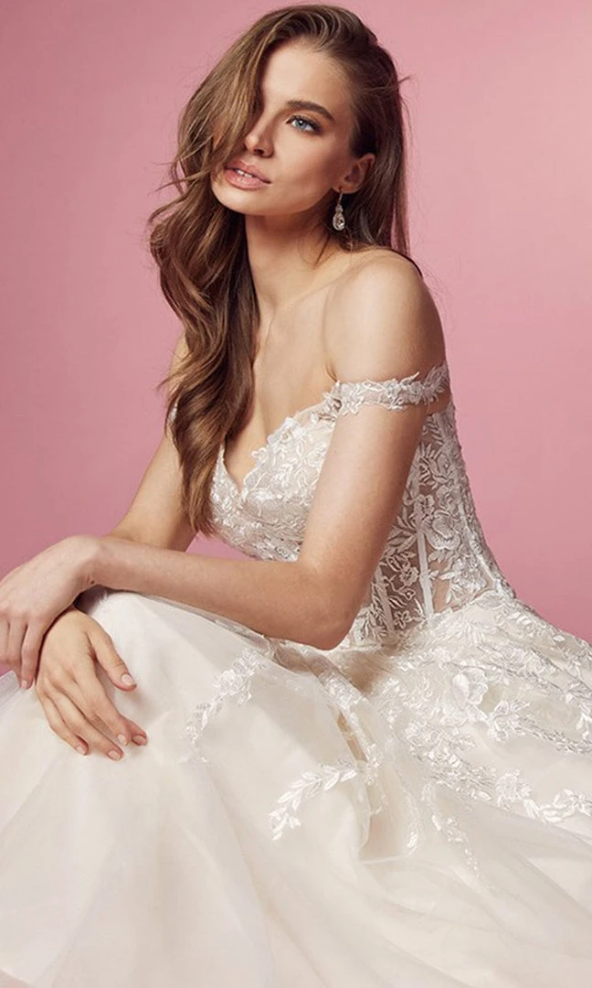 Nox Anabel Bridal JH925 - Off Shoulder Bridal Gown 8 Nox Anabel Bridal JH925 - Off Shoulder Bridal Gown