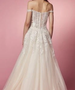 Nox Anabel Bridal JH925 - Off Shoulder Bridal Gown 12 Nox Anabel Bridal JH925 - Off Shoulder Bridal Gown