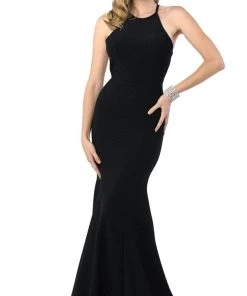 Nox Anabel - C208 Glittering Strappy Racerback Trumpet Gown